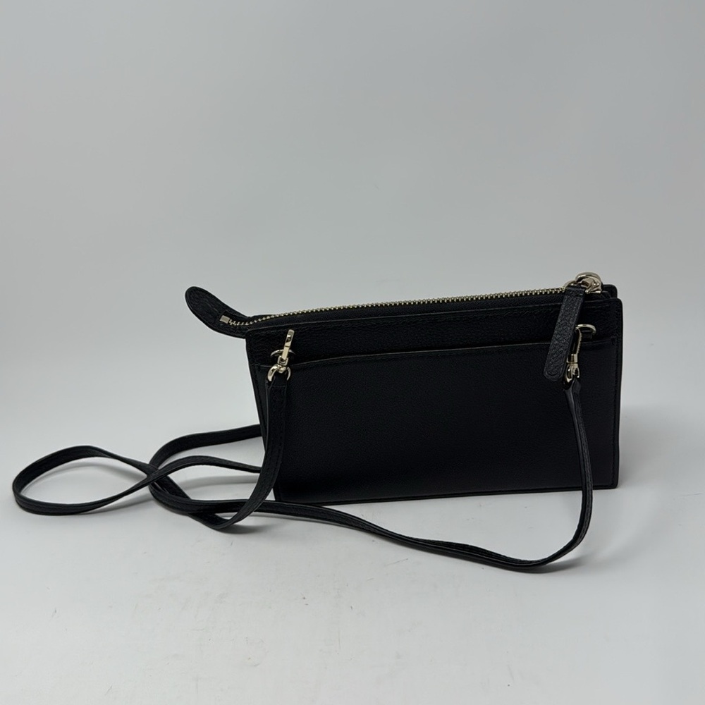 KATE SPADE Black Larchmont Avenue Wallet with Removable Crossbody Strap - Picture 3 of 8